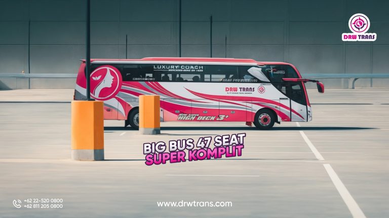 Bus Pariwisata DRW Trans Kapasitas 47 Super Komplit! Ada Apa Saja?