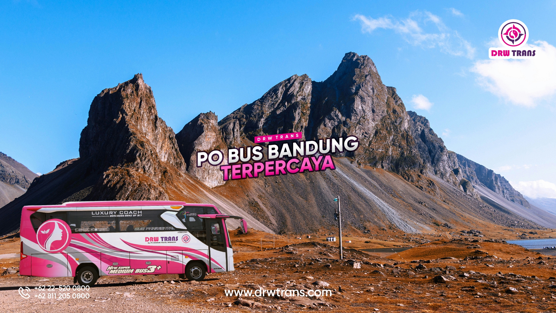 DRW Trans, PO Bus Bandung Terpercaya untuk Perjalanan Pariwisata yang Nyaman