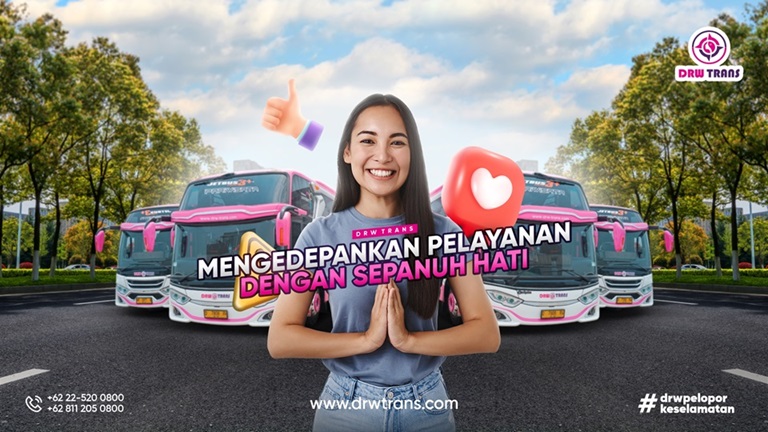 Layani Pelanggan Sepenuh Hati, Bus Bandung DRW Trans Cocok Jadi Rekomendasi